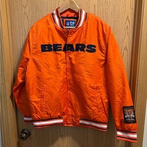 Orange Chicago Bears Varsity Jacket